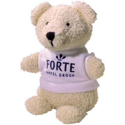 Image of 5'' Beanie Bear with White T Shirt