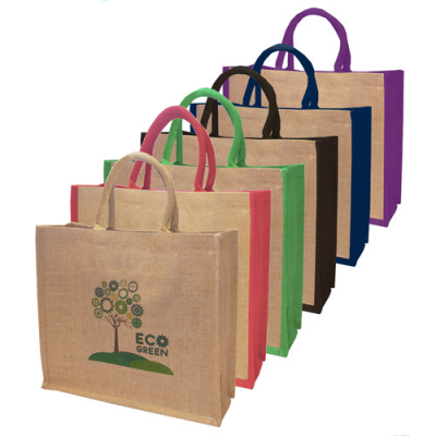 Image of Large Eco Friendly Natural Jute Bag