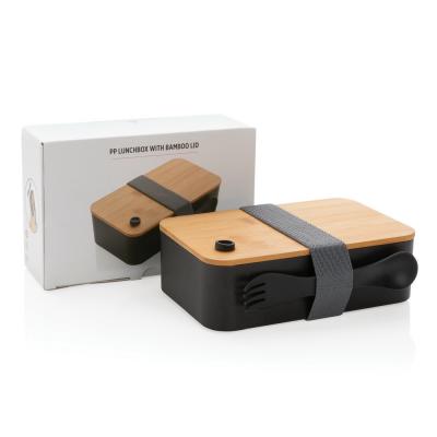 Image of Lunchbox with Bamboo Lid and Spork