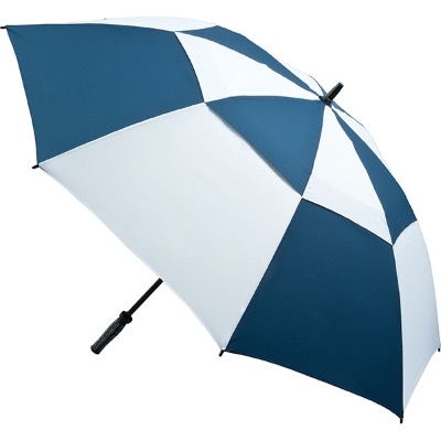Image of Vented Golf Umbrella - Navy and White
