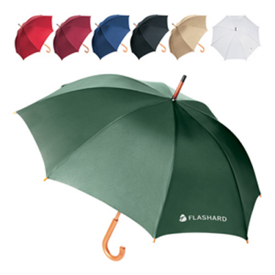 Image of Traditional 23 Wood Crook Umbrella