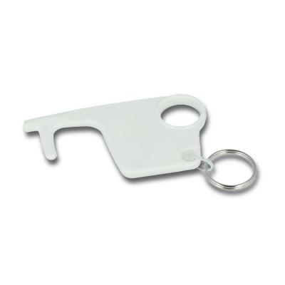 Image of Recycled Hygiene Hook Keyring-Unprinted