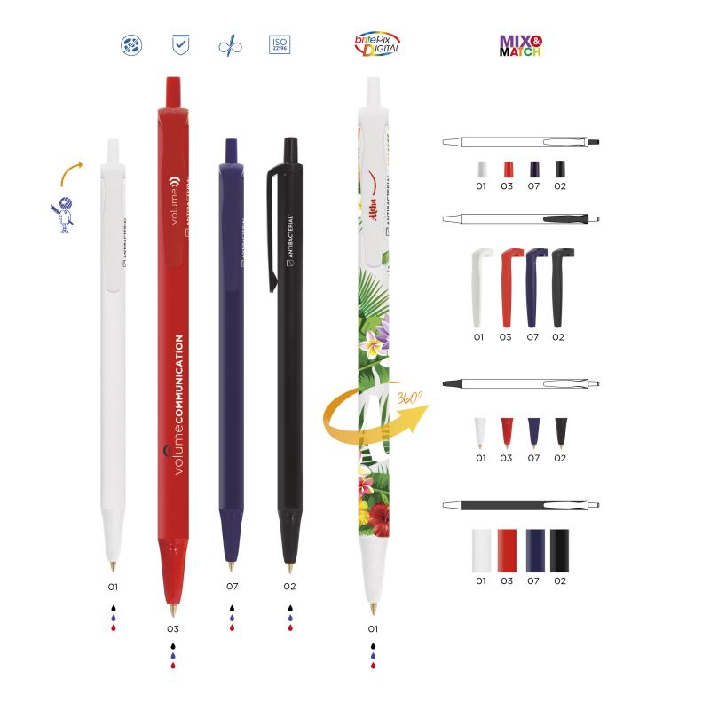 Image of BIC® Clic Stic BGUARD™ Ballpen Screen Printing